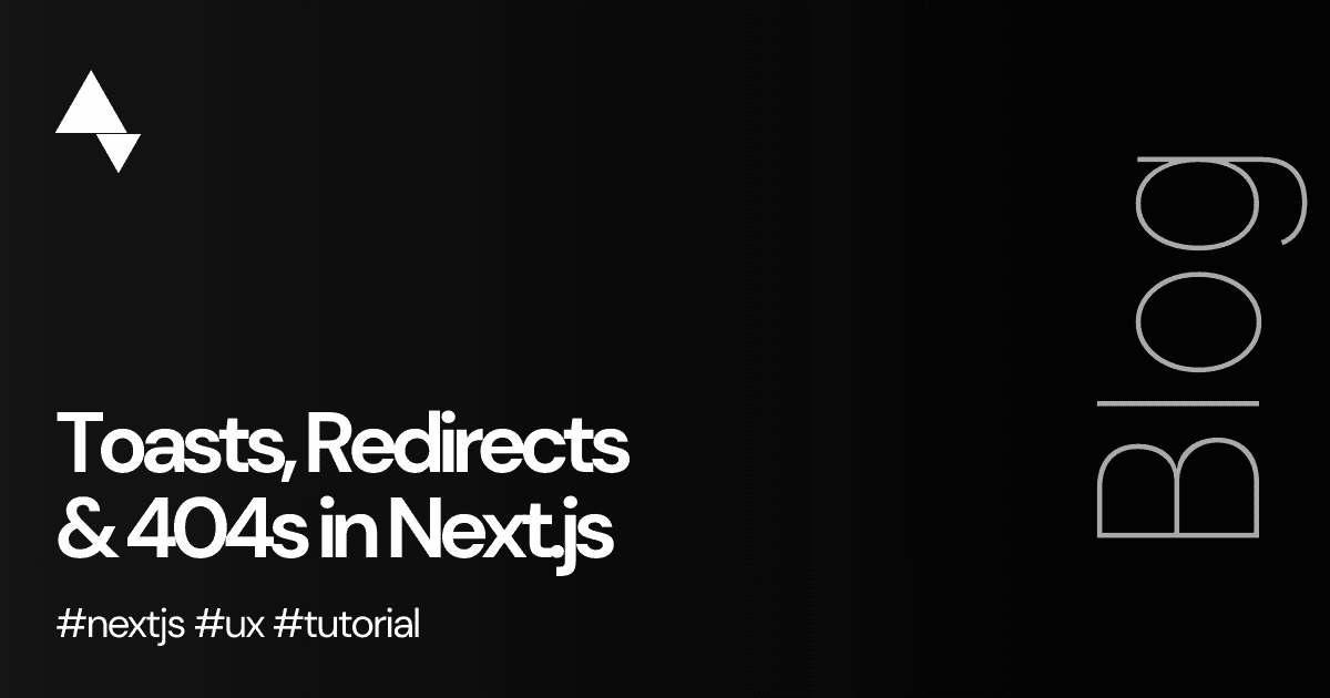 The blog title on a black background