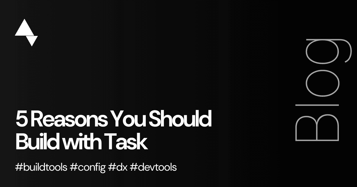 Blog title on a black background